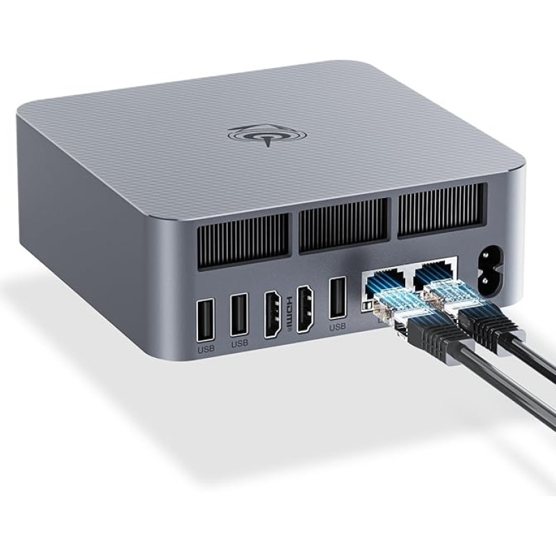 Beelink Mini PC, EQi12 Mini Computer, Intel Core i7 12650H, Desktop Computer 24G LPDDR5 RAM 500G SSD, Mini Computer Dual HDMI, WiFi6/BT5.2/Dual Gigabit Ethernet/for Desktop/L