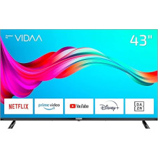 DYON Smart 43 VX 108 cm (43 Inch) TV (Full HD Smart TV, HD Triple Tuner (DVB-C/-S2/-T2), App Store, Prime Video, Netflix, YouTube, DAZN, Disney+) [Mod. 2022], Black