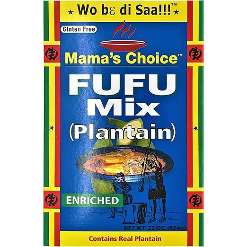 MAMA'S CHOICE - Bananų miltai (Fufu), (1 x 624 g)