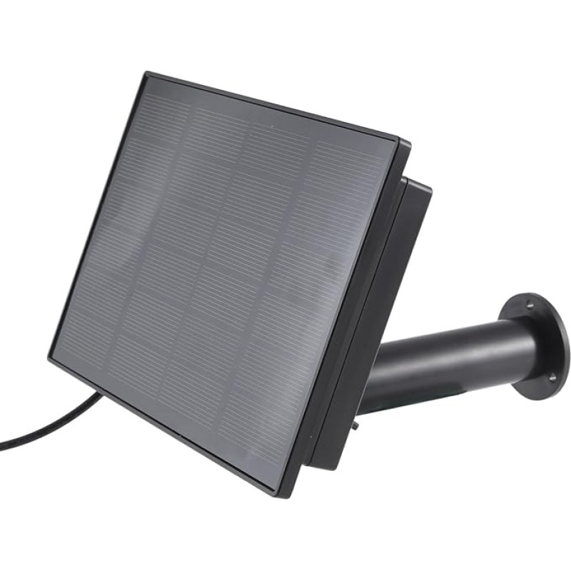 Louttary 4W Solar Panel Output, 5V Solar Cells Charging Built-in 18650 for Outdoor Surveillance Camera