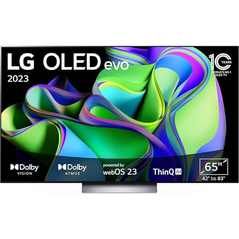 LG OLED65C31LA TV 165 cm (65 Inch) OLED evo TV