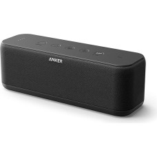 Anker SoundCore Boost Bluetooth Speaker, BassUp Technology, IPX7 Water Protection, 12 Hours Battery, 20 m Range, Dual Drivers, Intense Bass, EQ