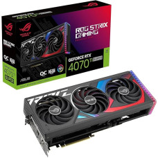 ASUS ROG Strix GeForce RTX 4070 Ti SUPER 16GB GDDR6X OC Edition žaidimų vaizdo plokštė (Nvidia GeForce RTX4070 Ti DLSS 3, PCIe 4.0, 2x HDMI 2.1a, 3x DisplayPort 1.4a, ROG-STRIX-RTX4070TIS-O16G-GAMING)