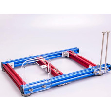 DIY Chassis Bracket Open Chassis DIY Computer Motherboard Case Rack Support Graphics Card, PC Open Frame Test Bench, Computer Case DIY Mod Base Stand (Blue Red)