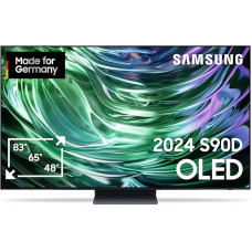 Samsung OLED 4K S90D TV 77 Inch Samsung TV with Neural Quantum 4K AI Gen2 Processor, OLED HDR+, 4K AI Upscaling, Smart TV, AI TV, GQ77S90DAEXZG, German Model