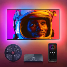 Lytmi Fantasy TV LED Backlight - Essential Kit with Neo 2 Sync Box & TV Ambient Lighting Strip for 65~70 Inch TV