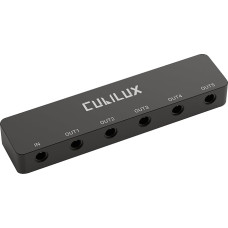 Cubilux 5-Channel 3.5 mm Audio Splitter, 5-Way 3.5 mm TRS Jack Headphone Splitter for Speaker, Laptop, Computer, PC, Phone, Tablet