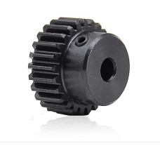 Variklio krumpliaratis, pavara, modulio krumpliaratis, 1 vnt. Sprocket Sprocket Spur Gear 1 Modulis 20T 23T 25T 29 dantys Spur Gear 1M 27 dantys 45 Plieno juodinimas Mechaninė pavara Spur Cone (14 mm skylė, 1 M 23T)