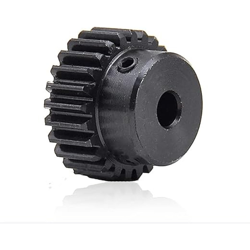 Variklio krumpliaratis, pavara, modulio krumpliaratis, 1 vnt. Sprocket Sprocket Spur Gear 1 Modulis 20T 23T 25T 29 dantys Spur Gear 1M 27 dantys 45 Plieno juodinimas Mechaninė pavara Spur Cone (14 mm skylė, 1 M 23T)