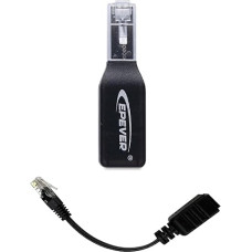 EPEVER Wifi Adapter 2.4G RJ45 D with Connection Cable, Charge Controller Accessories for Communication with PC and Smartphone for MPPT Charge Controller and PWM Charge Controller (eBox-Wifi)