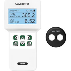 VBR-Plant PAR matuoklis R, G, B PAR Atskiras DLI matuoklis Dienos šviesos matuoklis Integruotas pilno spektro matuoklis Quantum, skirtas naudoti patalpose ir lauke