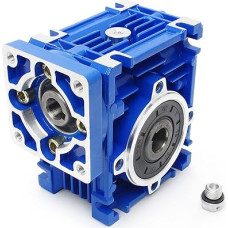 RATTMMOTOR sliekinė pavara NMRV030, didelio sukimo momento sliekinė pavarų dėžė, pavarų dėžė 15:1 įėjimas, 11 mm, išėjimas, 14 mm išėjimas, skirta Nema23 žingsniniam varikliui