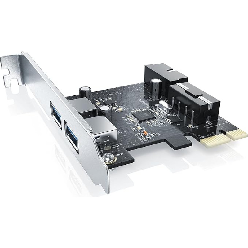 CSL - USB 3.2 Gen1 PCI Express kortelė PCIe valdiklis - 2 x išoriniai prievadai 1 x vidinio valdiklio antraštė - sąsajos kortelė USB 3.0 Super Speed