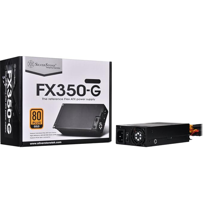 SilverStone SST-FX350-G - Flex Series, 350W, 80 Plus Gold PC Power Supply, Low Noise 40mm fan
