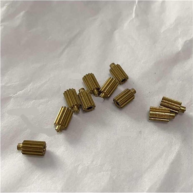 ZHENGGUIFANG ZGF-Br. Metall-Reduktionskupfer-Zahnrad 12T 1,9 mm (lose Fit) Messinggetriebe (skylės skersmuo : 1,9 mm)