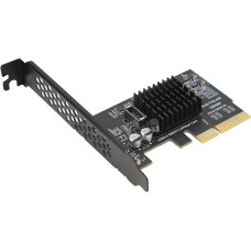 PCIE į USB 3.2 Gen 2 išplėtimo kortelė, USB 3.2 GEN2x2 20Gb/s C tipo E priekyje/A rakto kortelė, skirta ASMedia ASM3242, PCI Express USB kortelė staliniam kompiuteriui, skirta 