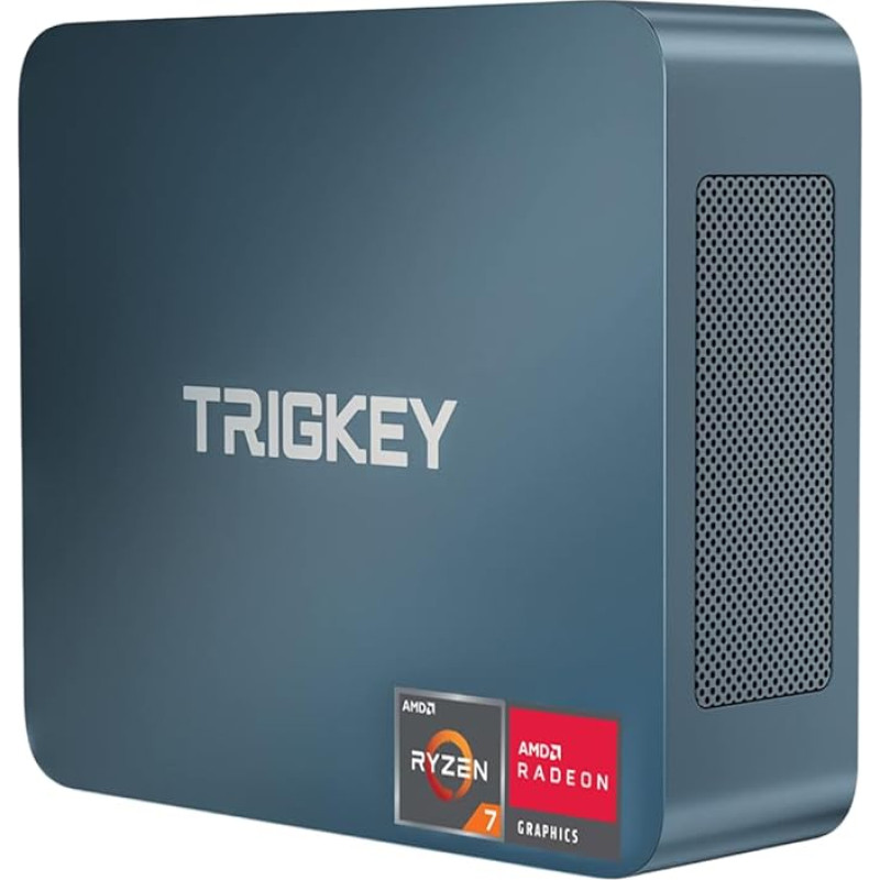 TRIGKEY Mini PC 5850U (iki 4,4 GHz) Žaidimams skirtas mini kompiuteris AMD Ryzen 7 32 GB DDR4 1 TB NVME SSD Trigubas ekranas HDMI+DP+Type-C (vaizdo ir duomenų)/WiFi-6/BT5.2/USB3.2*3