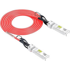 [Raudona] 10G SFP+ DAC kabelis 0,3 m, Twinax SFP+ kabelis, skirtas 