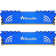 DDR3 Desktop Memory RAM 8GB Kit (2x4GB) 1600MHz CL11 U-DIMM Wlizedle PC Computer Memory Module PC3-12800 240-Pin 1.5V Non-ECC Unbuffered 2Rx8 Upgrade Desktop Memory Module for Computers, Blue