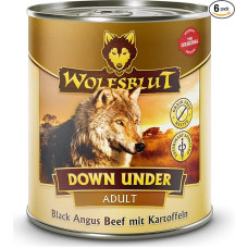 Wolfsblut - Down Under - 6 x 800 g - Black Angus Beef - Šlapias maistas - Šunų maistas - Be grūdų