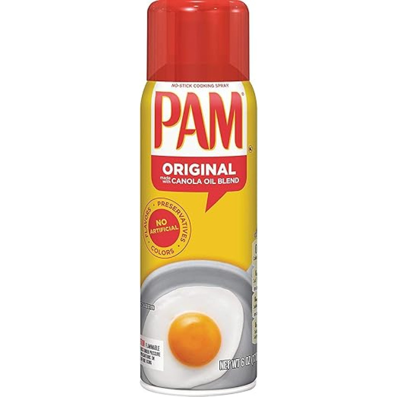 PAM Original Cooking Spray Canola Oil - neprilimpantis kepimo purškiklis 170 g