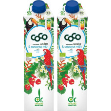Dr. Antonio Martins Organic Coconut Water & Coconut Milk 1L (2 x 1000 ml)