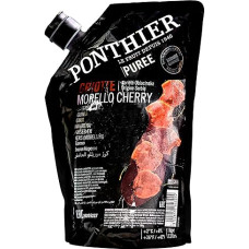Food-United Ponthier Cherry Puree Sour Cherry Fruit Puree 12 x 1 kg Fruit Smoothie Bowl Sorbet Water Cocktail spritzer Juice with Selected Fruits of the Highest Quality