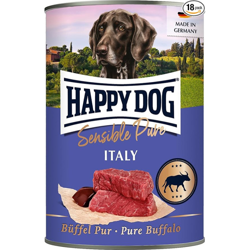 Happy Dog Sensible Pure Italija Buffalo M 18 x 800 g