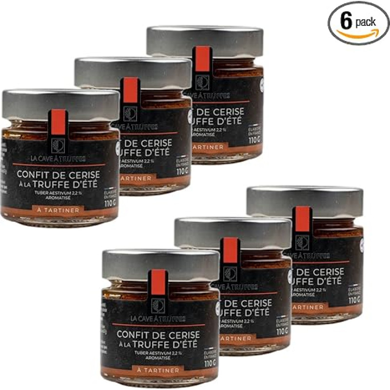 Set mit 6 Kirschen mit Sommertrüffel, 2,2 % – Topf 110 g