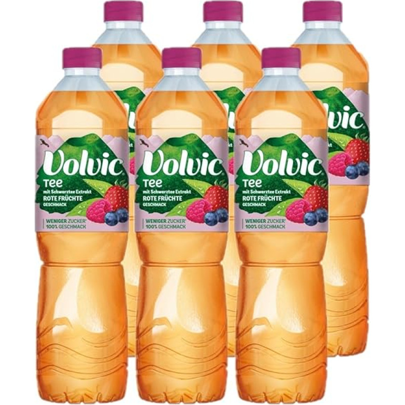 Volvic Tea Red Fruits 6 x 1.5 L