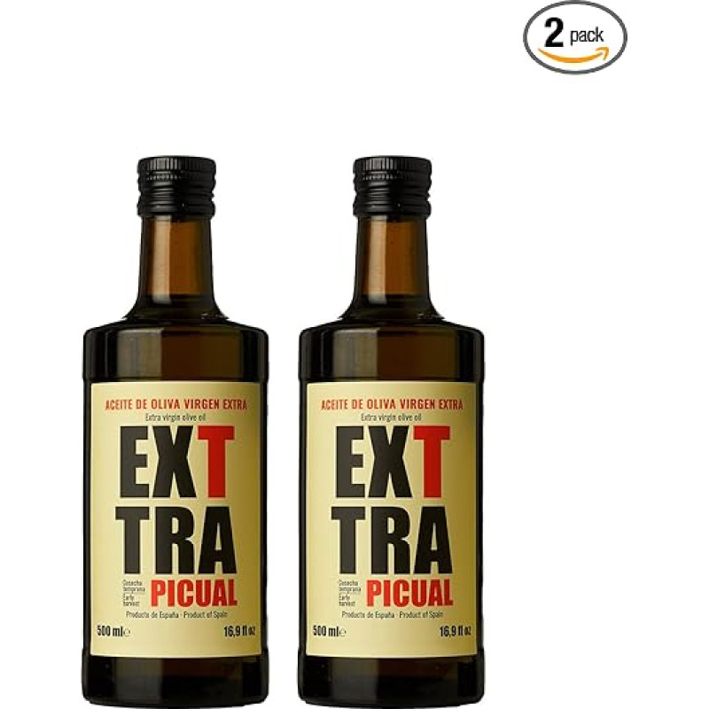 EXTTRA Original - Ekstra tyras alyvuogių aliejus ankstyvo derliaus (Picual veislė) - 500 ml (originalus, 2 x 500 ml)