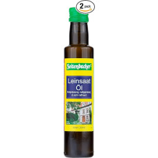 Seitenbacher Ekologiškas sėmenų aliejus I Pirmojo spaudimo I Šalto spaudimo I Natūralus I (2 x 250 ml)