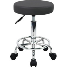 WKWKER Home Office Rolling Stool PU oda Swivel aukščio reguliavimas Grožio taburetė Laboratorija Virtuvė Masažas Spa taburetės Biuro kėdė ant ratukų (pilka)