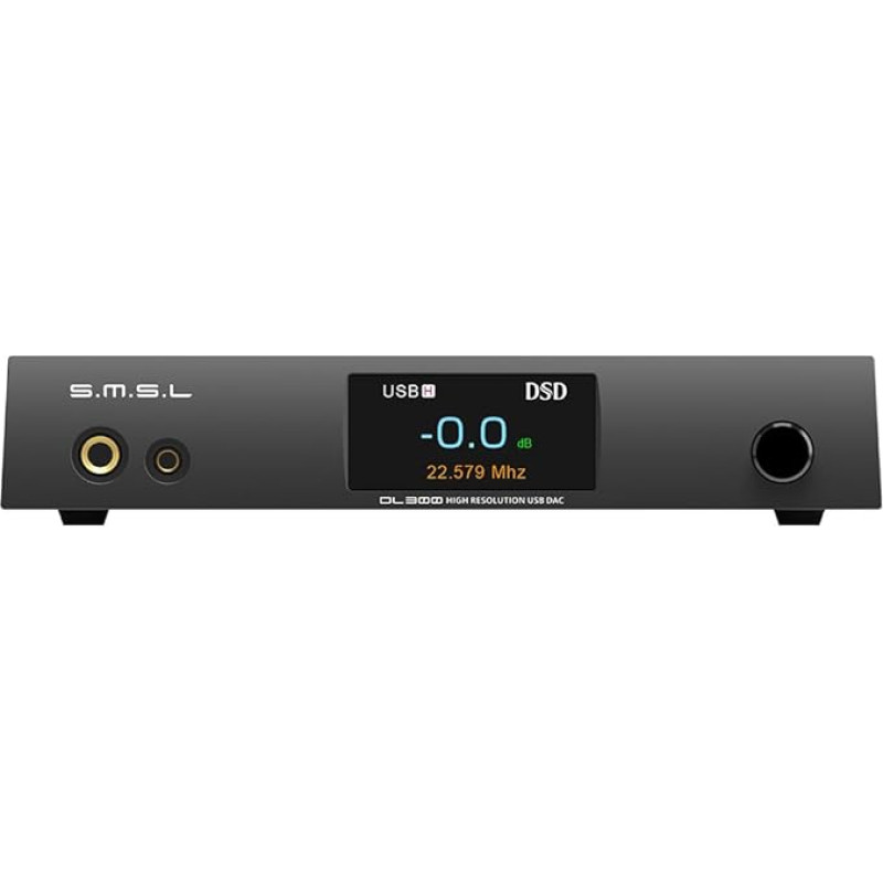 S.M.S.L DL300 Audio DAC with Headphone Amplifier, AK4499EX+AK4191EQ Chip, PCM 32bit/768kHz DSD Native DSD512 XMOS XU-316, USB/Optical/Coaxial/Bluetooth/I2S Input with Remote Control