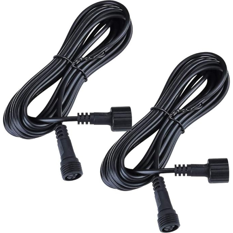 GEEDIAR 5 m ilgio sodo prožektoriaus prailginimo kabelis (2 x prailginimo kabelis)
