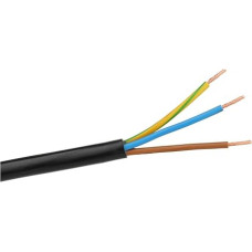 3 x 1,5 juodos akrilo žarnos kabelis