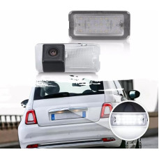 Car HD Night Vision Reversing Camera Parking Aid Colour Camera Reversing System Parking Camera Waterproof for Fiat 500 / Abarth 500 2007-2020 / 500C / 595C / 695C / 312C / Linea 2008-2022 (OEM: OEM