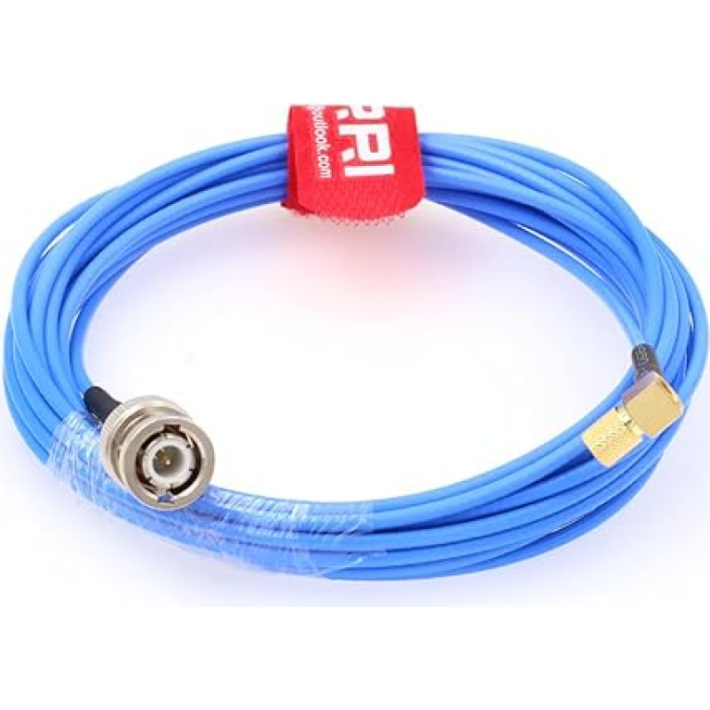 DRRI BNC Male to Right Angle 10-32 UNF Microdot Male Accelerometer Vibration Sensor Test Cable (60CM)