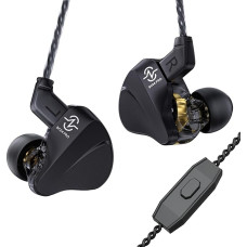 keephifi CCZ Duet BC04 PRO IEM ausinių kabelis, 1BA + 1DD Bass In-Ear ausinės, 10 mm dvigubo magnetinio DD laidinio ausinių kabelio laidas, nuimamas 5N OFC, IEM, skirtas popmuzikai, simfonijoms, styginių muzikai