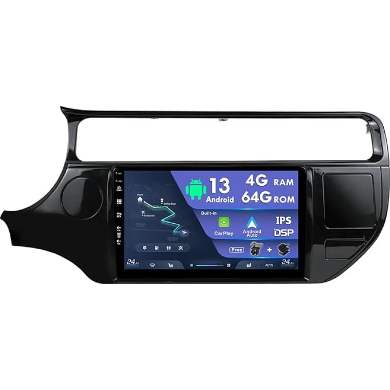 MISONDA 9 colių IPS Android Double DIN automobilinis radijas Kia Rio 4 K3 (2015-2017) galinė kamera ir mikrofonas 4G + 64G Carplay DSP Android automobilis palaiko DAB/WiFi/BT5.0/USB/MirrorLink/SWC/FM/RDS