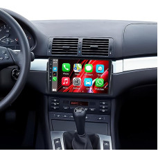 [4+64G] SIXWIN Android 13 Carplay Android automobilinis radijas su DSP BMW 3 serijos E46 1999-2005, 9 colių jutiklinis ekranas su GPS WiFi BT BT USB FM RDS radijas Mirror Link + 32 juostų ekvalaizeris