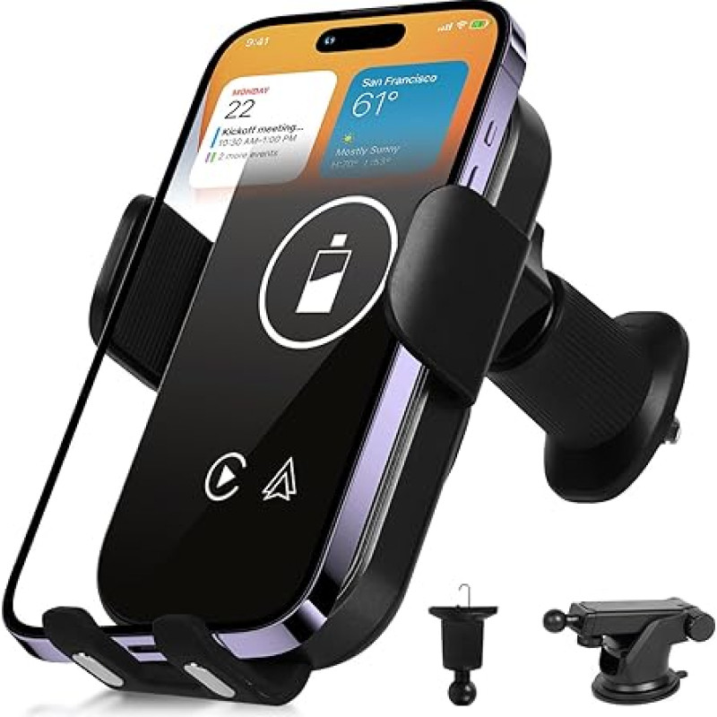 podofo Automobilinis mobiliojo telefono laikiklis Carplay Android automobilis