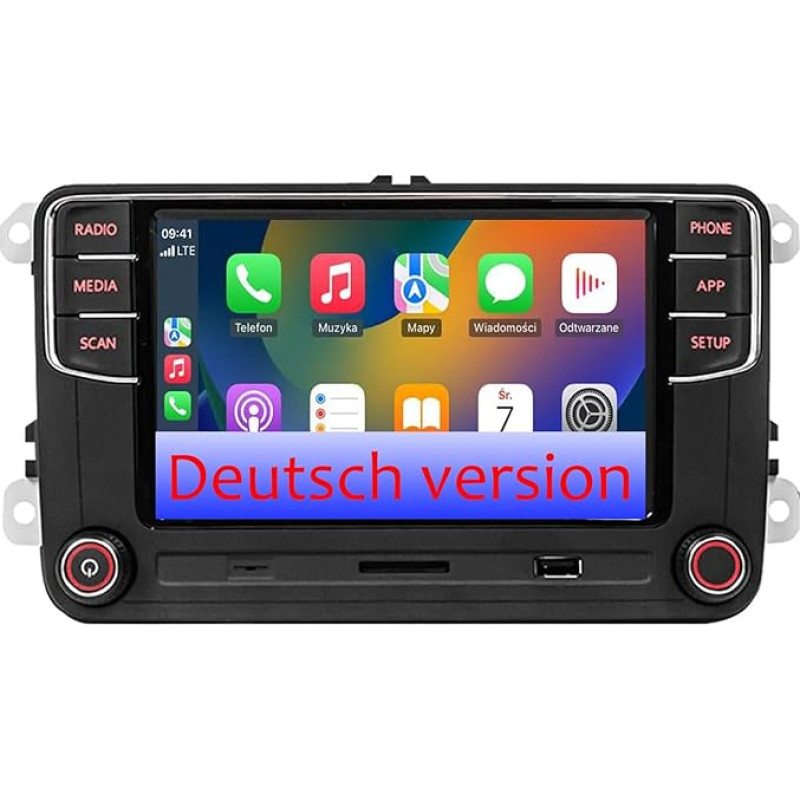 SCUMAXCON automobilinis radijas vokiečių kalba RCD360S RCD330 Carplay AM/FM Bluetooth atbulinės eigos kamera VW Golf MK5 6 Caddy B6 B7 Polo priedai