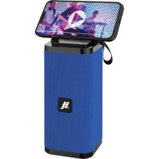 MUSIC HERO SBS Wireless Band 6W Portable Speaker with MicroSD Ports, USB Stick and AUX Cable, Phone Stand, Includes Charging Cable, Blue