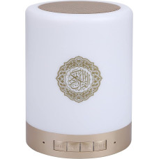 Quran Speaker, Portable 8GMP3 Touch LED Lamp Wireless Remote Control Quran Speaker with 16 Languages Portable LED Touch Cube FM MP3 Music Player Night