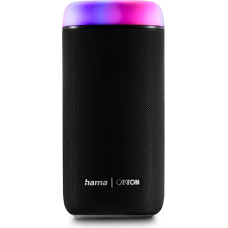 Hama Bluetooth Speaker, 30 W (Waterproof IPX4, LED Light Effects, 12 Hours Battery Life, Bluetooth Speaker Small, Music Box Bluetooth, Party Box Bluetooth, Bluetooth Speaker) Black