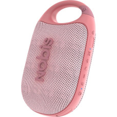 NOBIS Clip N1 Portable Bluetooth Speaker with App, Beat Mode, Up to 24 Hours Playtime, IP68 Waterproof, BT 5.3, HD Sound, Stereo Pairing, Custom EQ, Perfect for Outdoor (Pink)