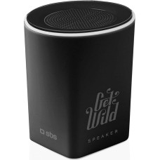 SBS Mini Bluetooth Lautsprecher kabellos - Wireless Speaker mit 5 Stunden Akkulaufzeit, Freisprechfunktion & 3W - Tragbare Musikbox mit 360° Sound in schwarz für iPhone, Handy, Smartphone, Tablet