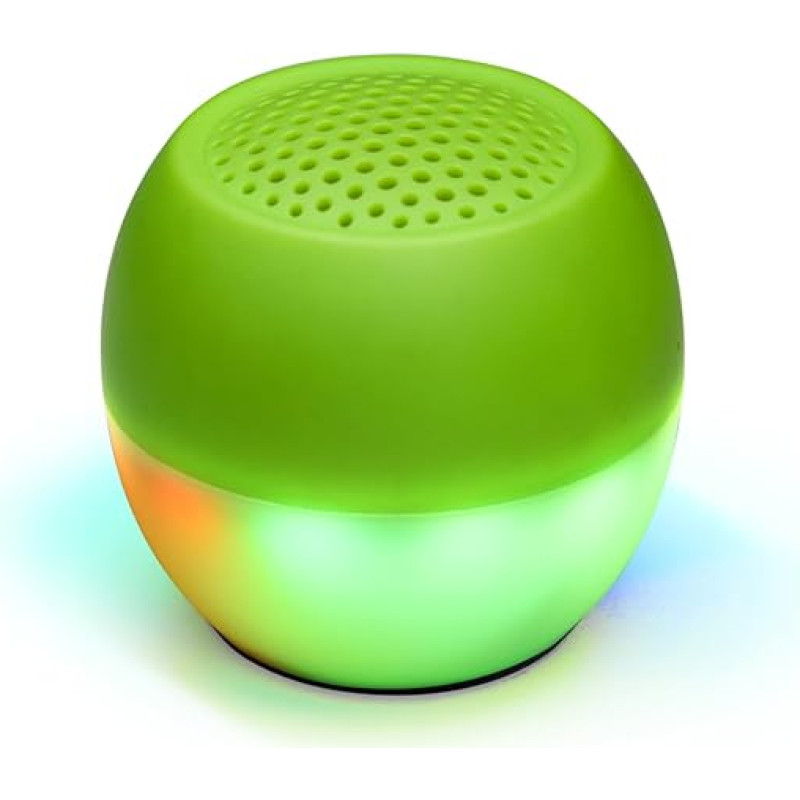 Boompods Soundflare Sustainable Portable Mini Bluetooth Speaker, Made of Ocean Bonded Plastics, Outdoor Speaker Small, IPX6 Waterproof, 5 Hours Playtime, Micro, Green