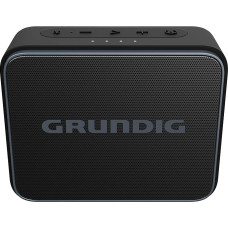 Grundig GBT Jam+ Black Bluetooth Speaker, Soundbox, 3.5 W RMS, Bluetooth 5.0, up to 30 m Range, up to 30 Hours Battery Life, Power Bank & Hands-Free Function, Waterproof IPX7, Black